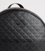 Leather Embossed-Logo Backpack