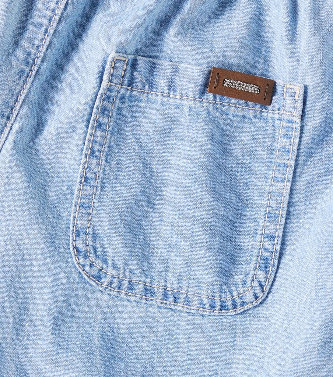 Brunello Cucinelli Kids - Monili denim shorts