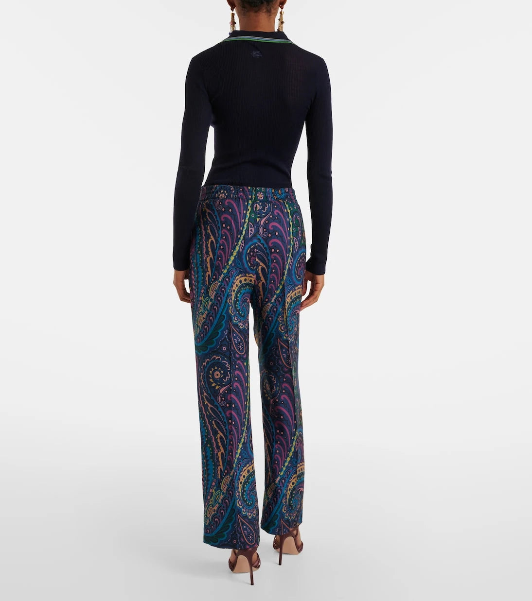 Etro - Printed straight pants