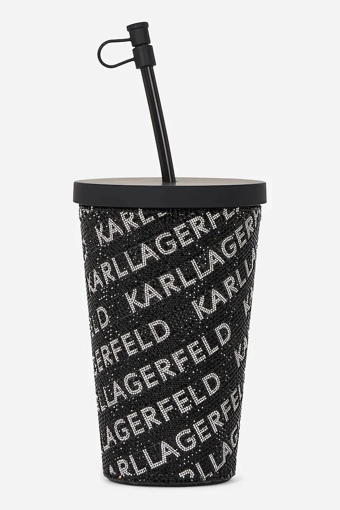 Чаша със слама Karl Lagerfeld k/rhinestone