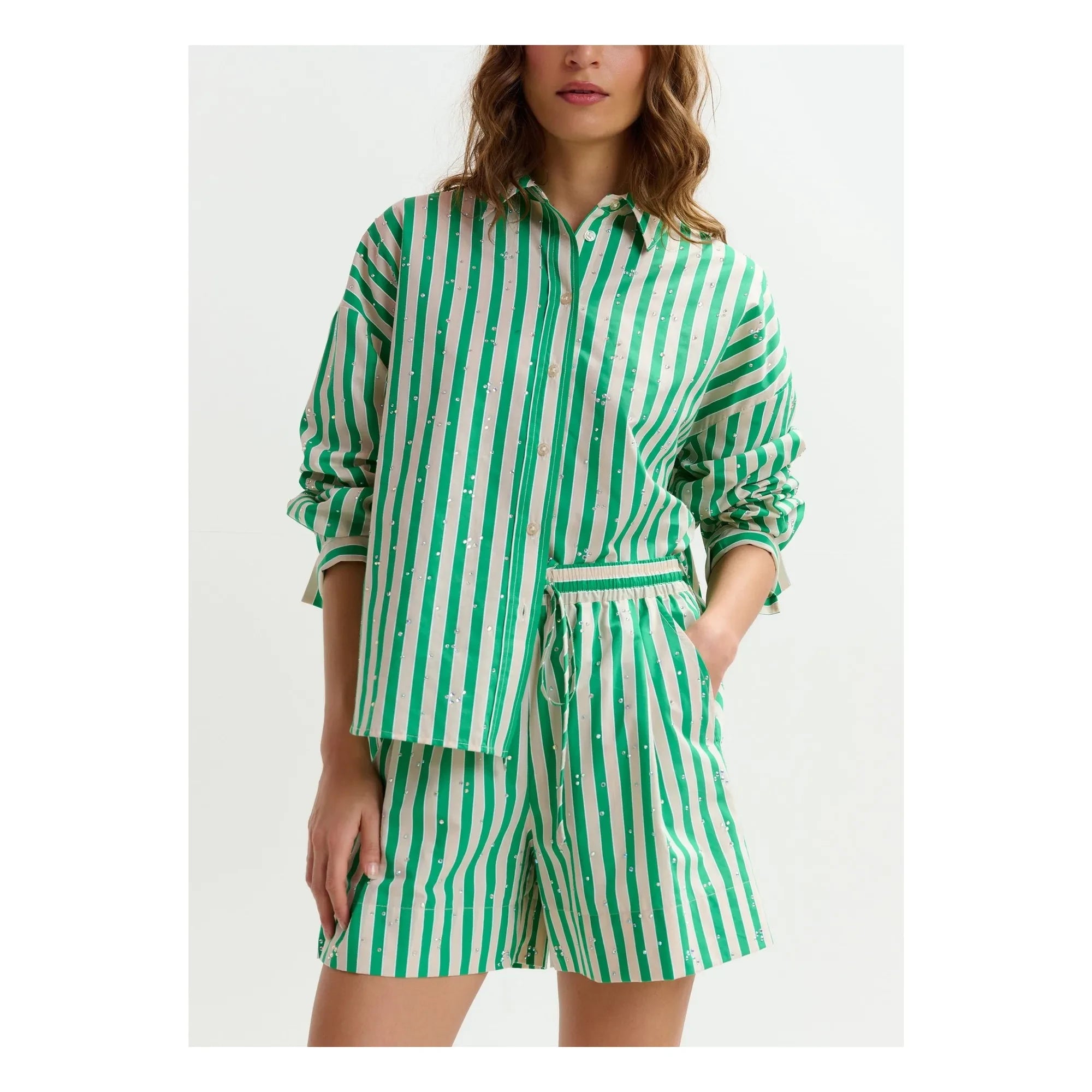 Essentiel Antwerp - Jelief Stripes Shirt | Green