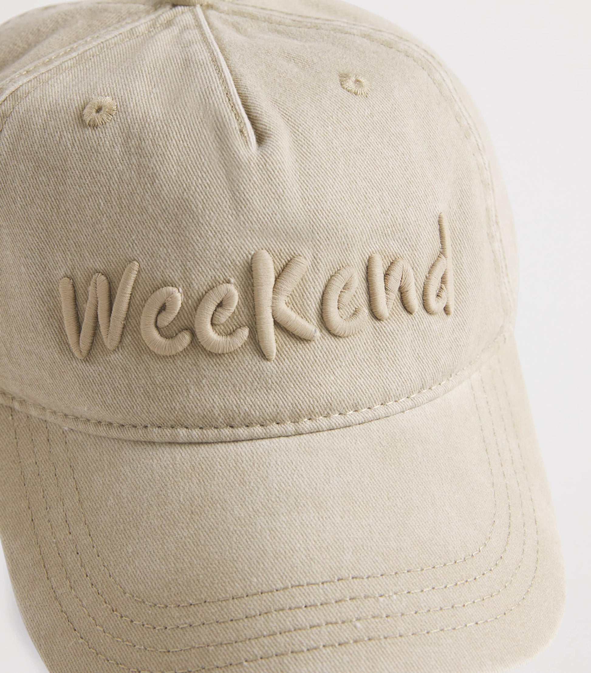 Yellow Cotton Canvas Logo Baseball Cap