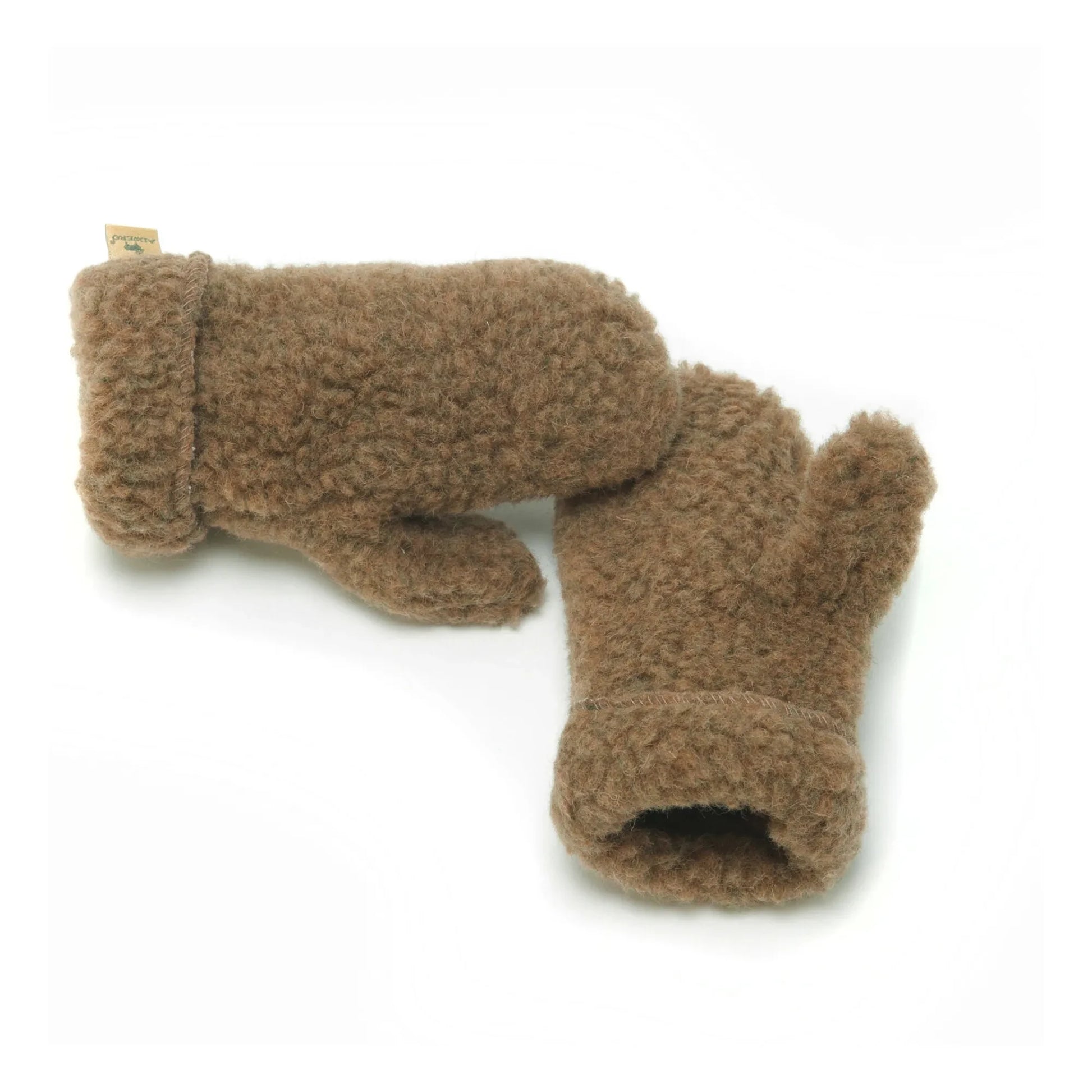 Alwero - Shearling Mittens | Chocolate