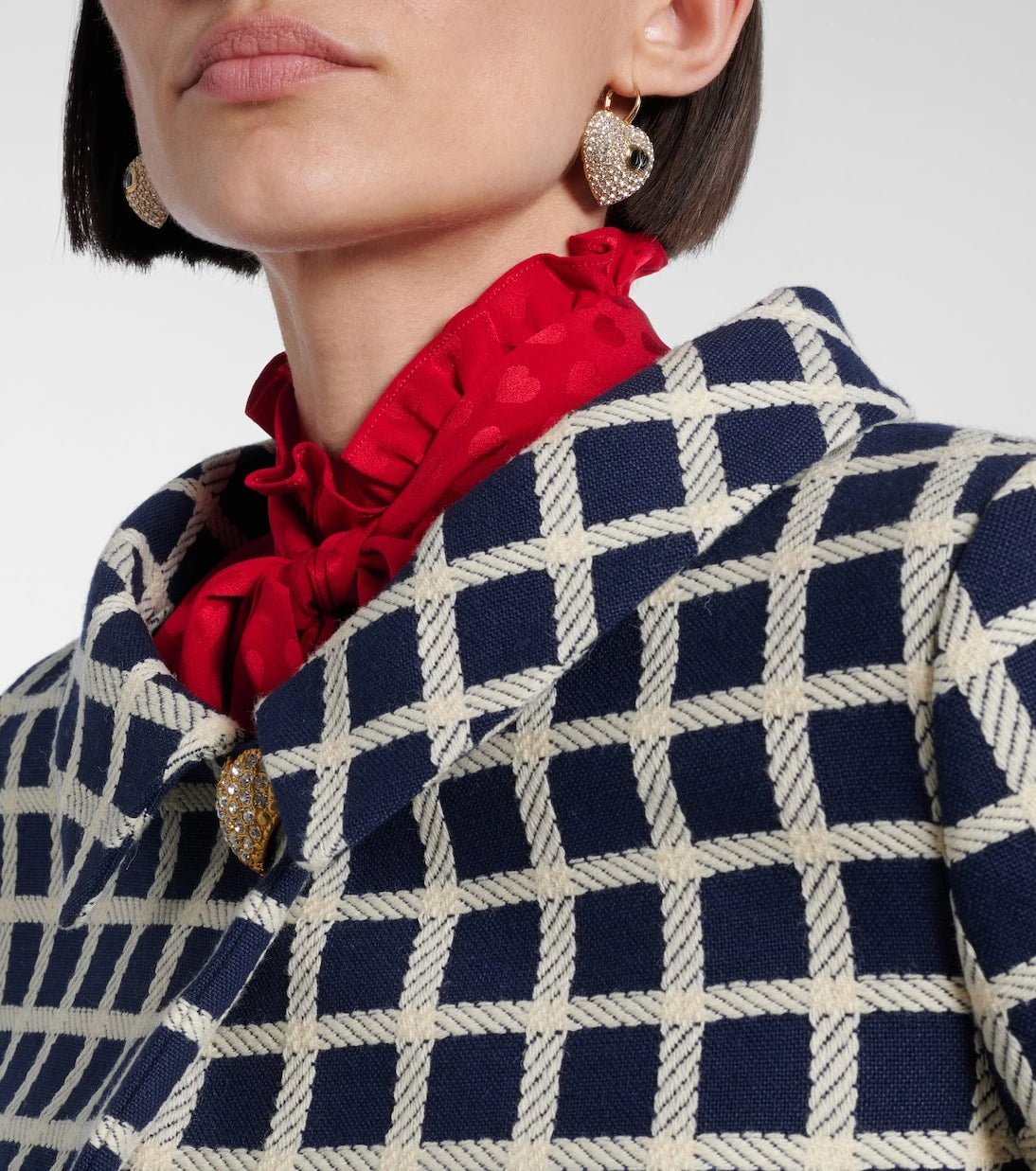 Valentino - Cœur Royale crystal-embellished earrings