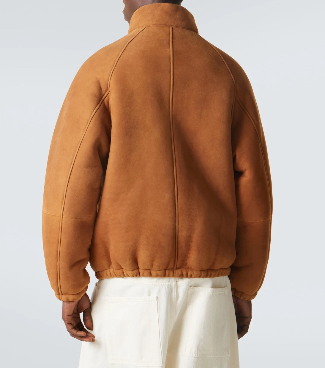 A.Presse - Shearling-lined suede jacket