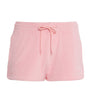 Pink Cotton Terry Towelling Shorts