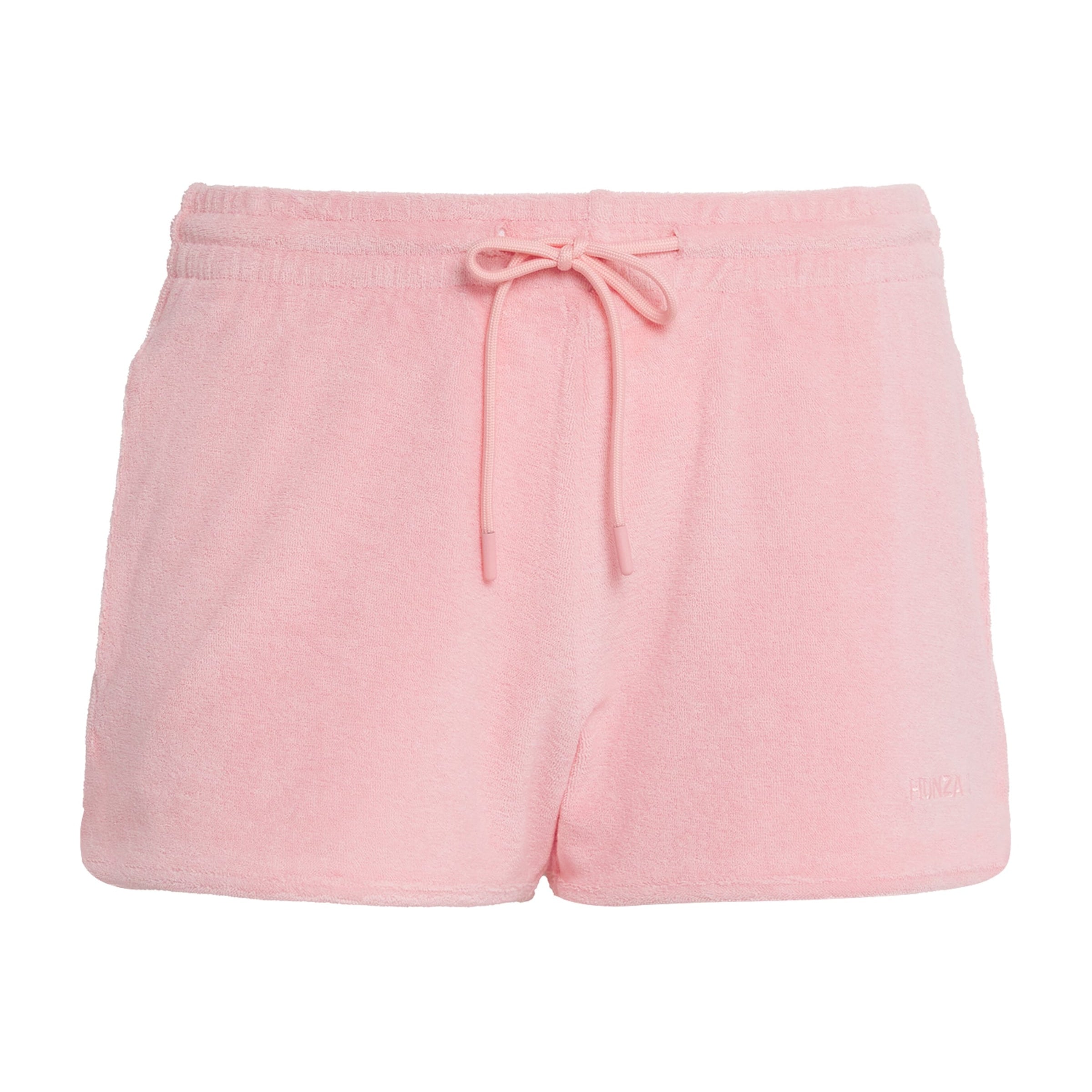 Pink Cotton Terry Towelling Shorts
