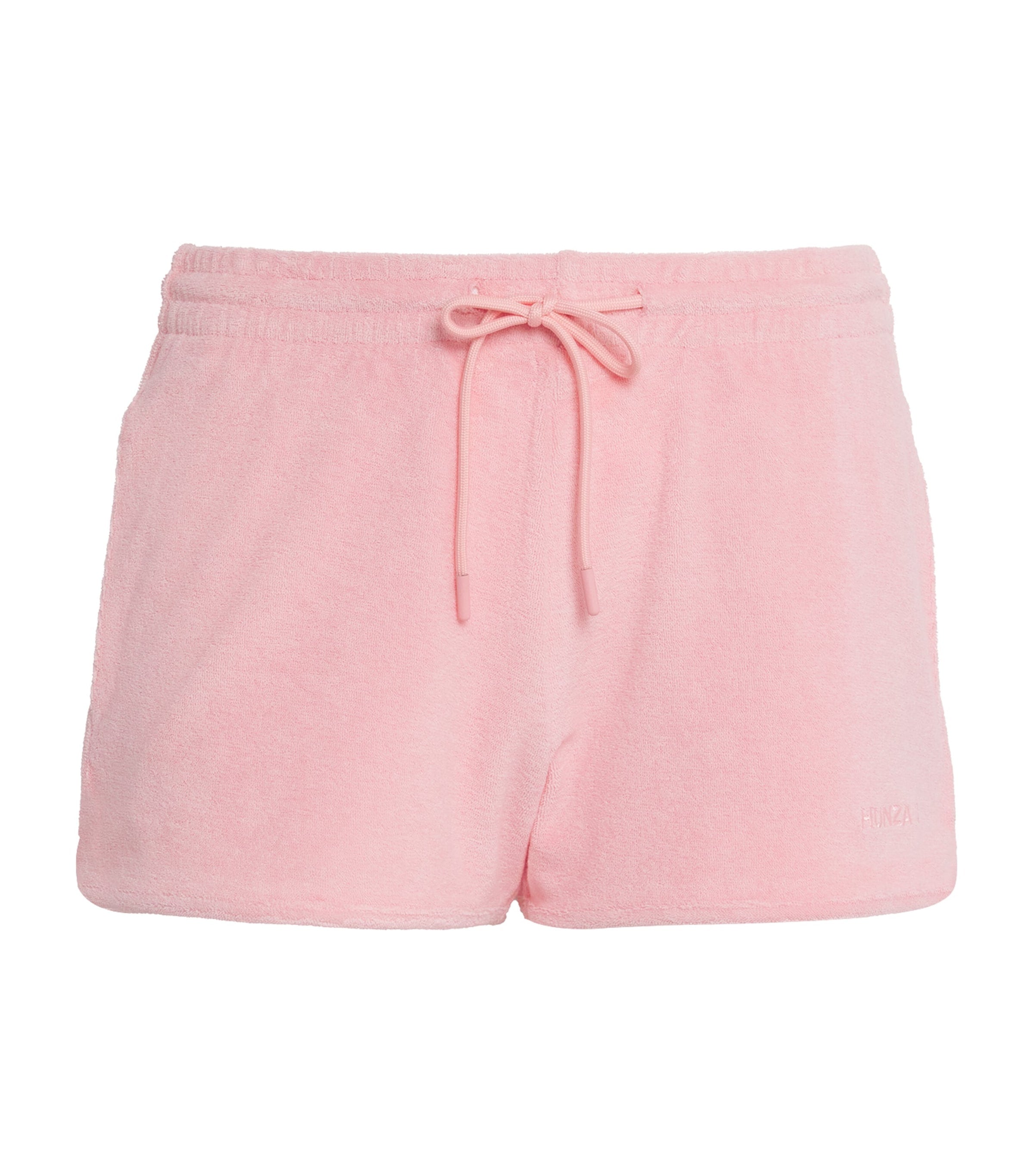 Pink Cotton Terry Towelling Shorts