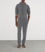 Burberry Grey Cashmere-Blend Zip-Up Slim Hoodie
