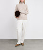 Max Mara Beige Wool-Cashmere Rollneck Sweater