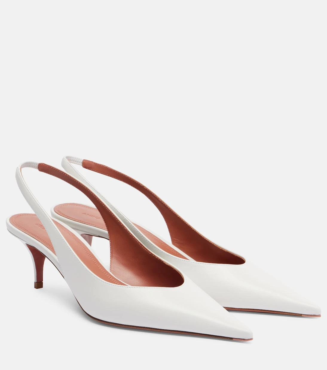 Amina Muaddi - Anok 55 leather slingback pumps