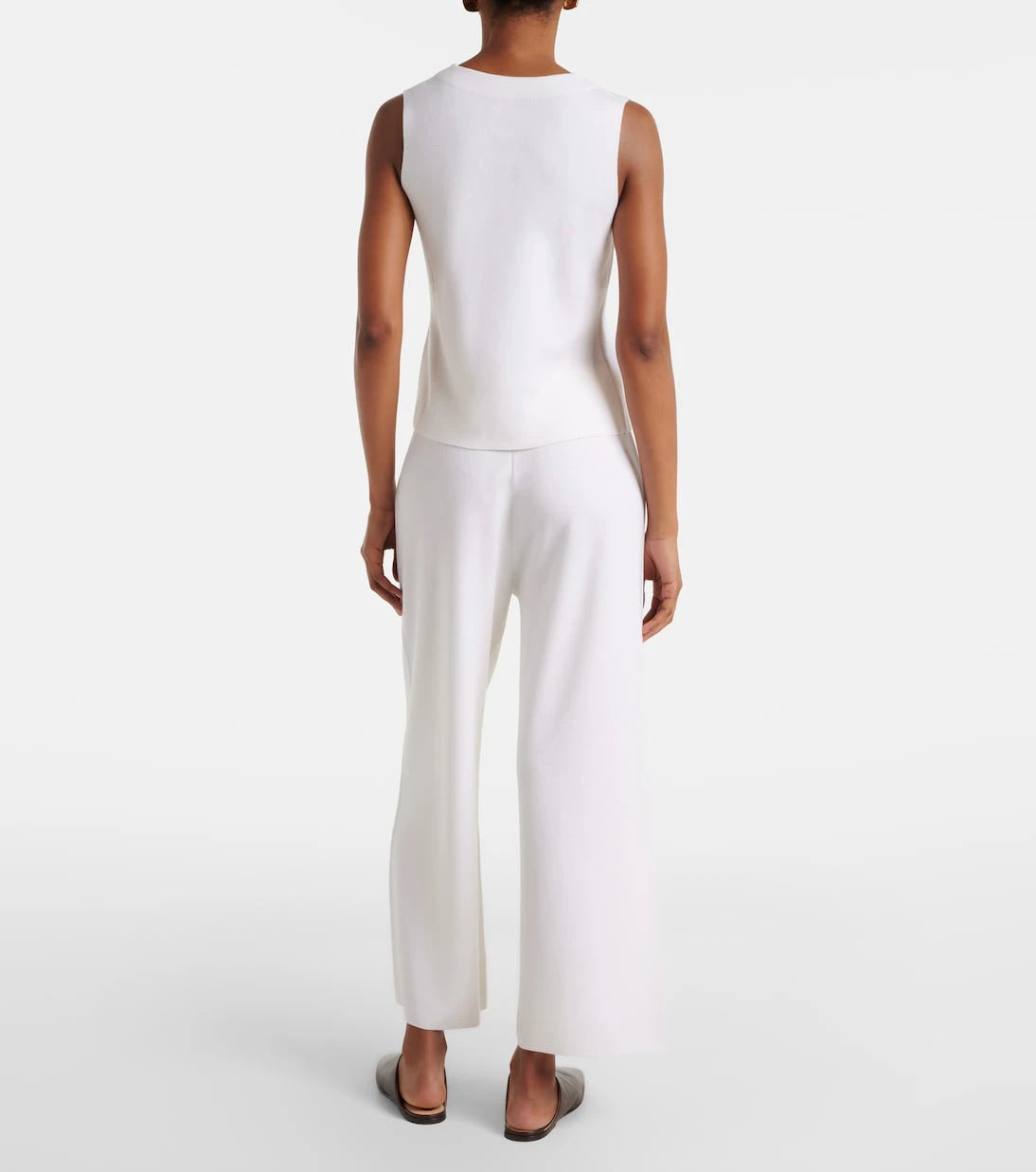 Jardin des Orangers - Virgin wool wide-leg pants