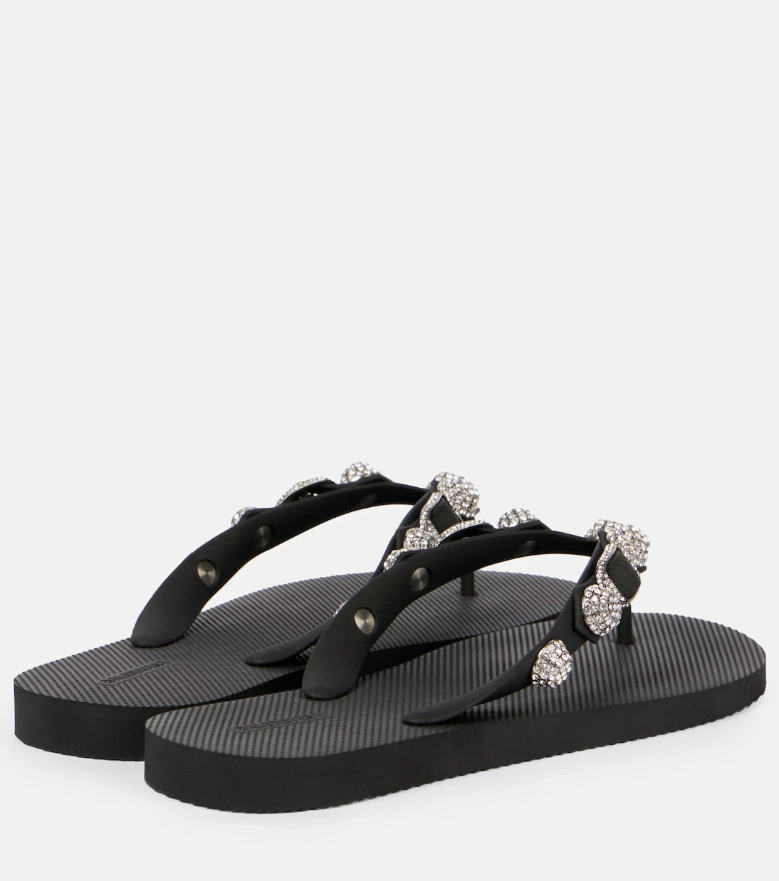Balenciaga - صندل كاغول ثونغ مزين بالكريستال