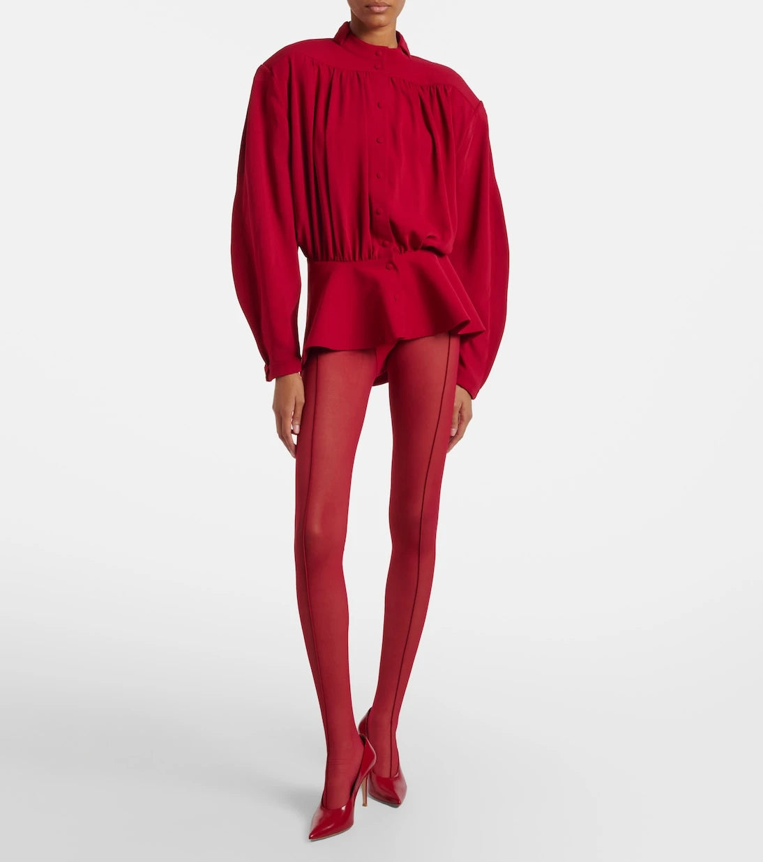 Mugler - re/edit sheer tulle tights