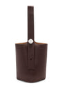 Large Leather Pebble Bucket Bag