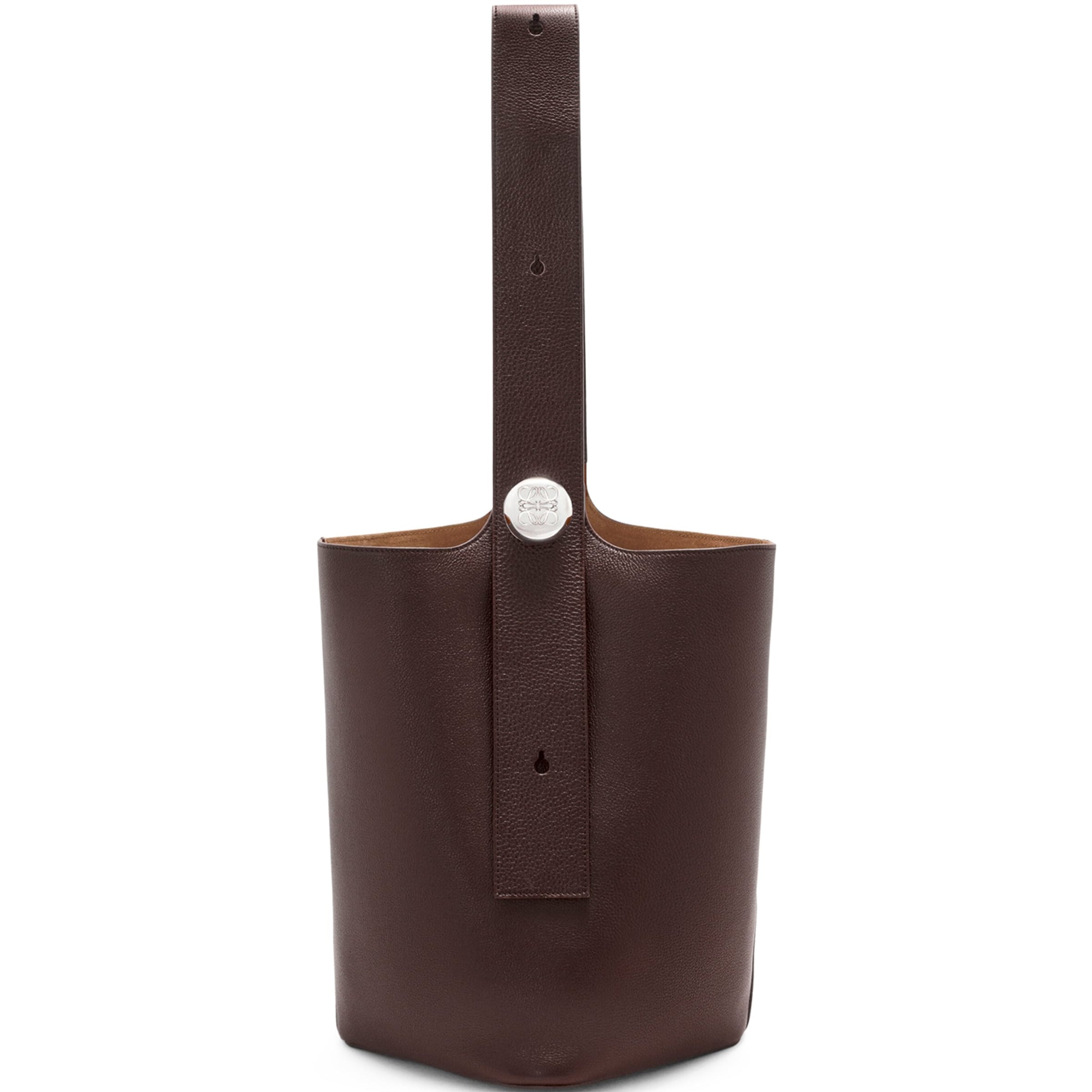 Large Leather Pebble Bucket Bag