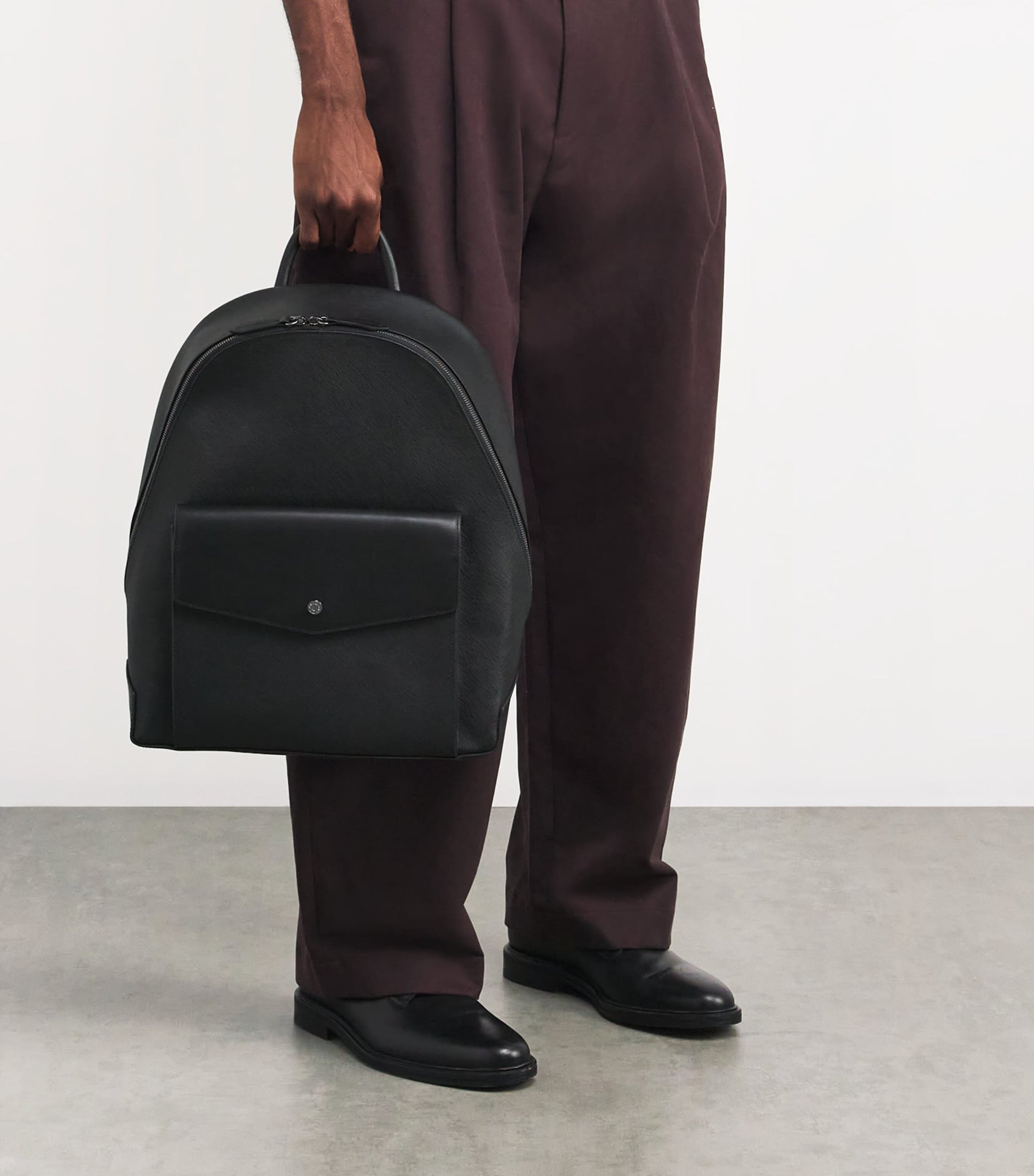 Saffiano Leather Backpack