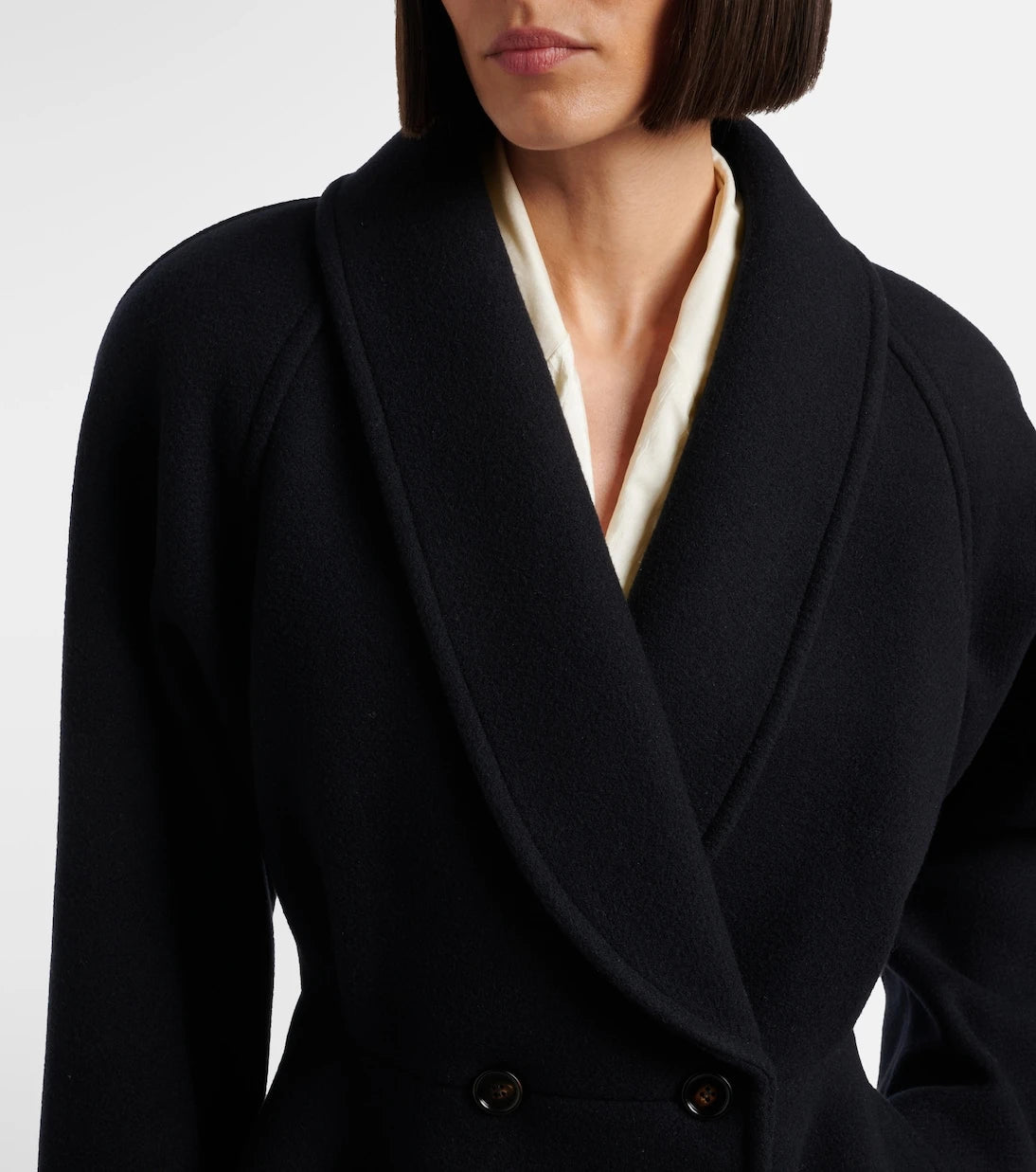 Chloé - Peplum wool-blend coat
