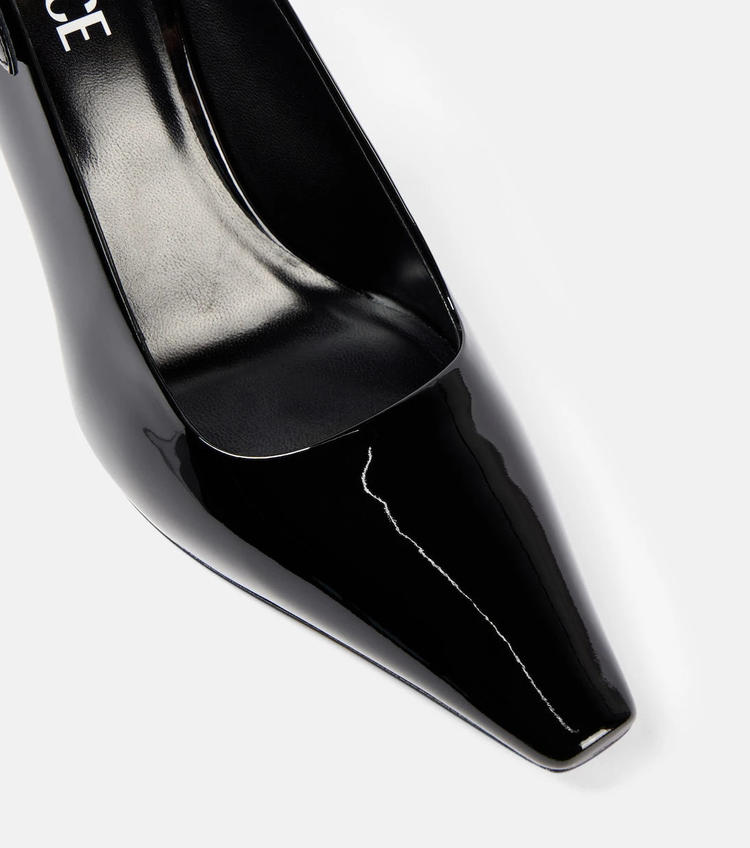 Versace - Patent leather slingback pumps