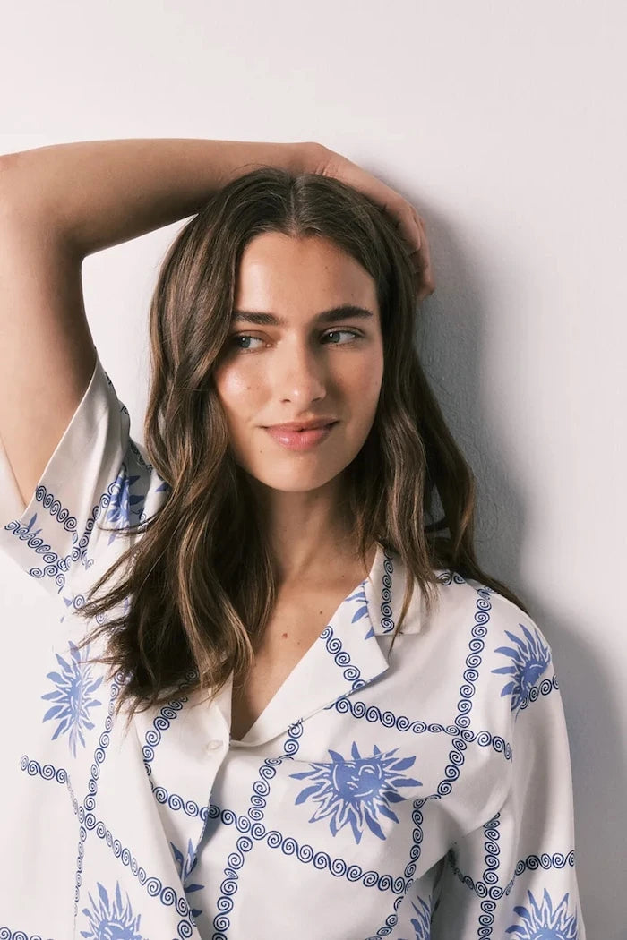 women'secret kadın pamuklu iki parçalı pijama