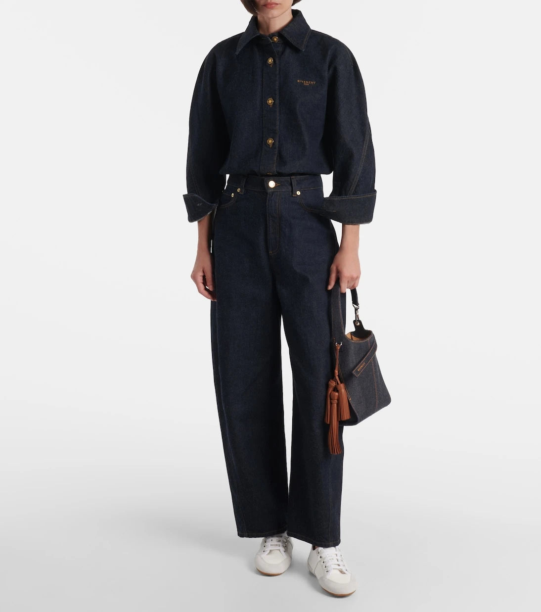 Givenchy - Belted Mini denim hobo bag