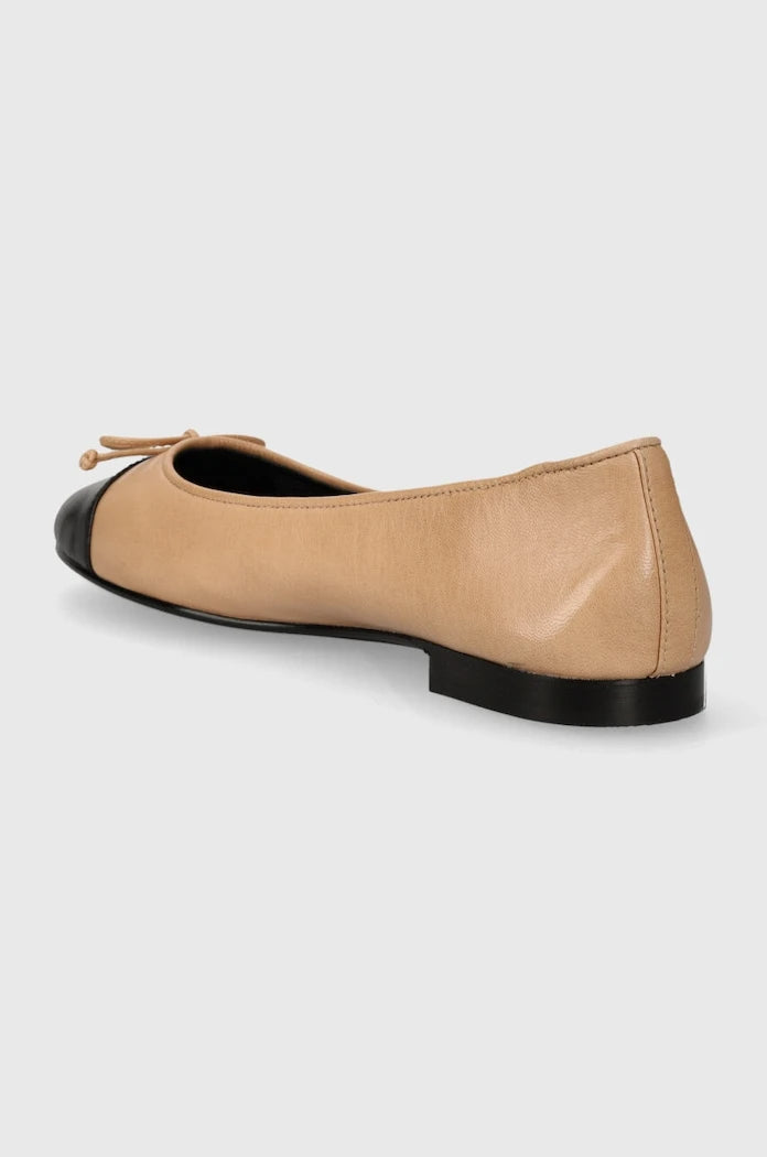 Кожени балеринки Tory Burch CAP-TOE BALLET