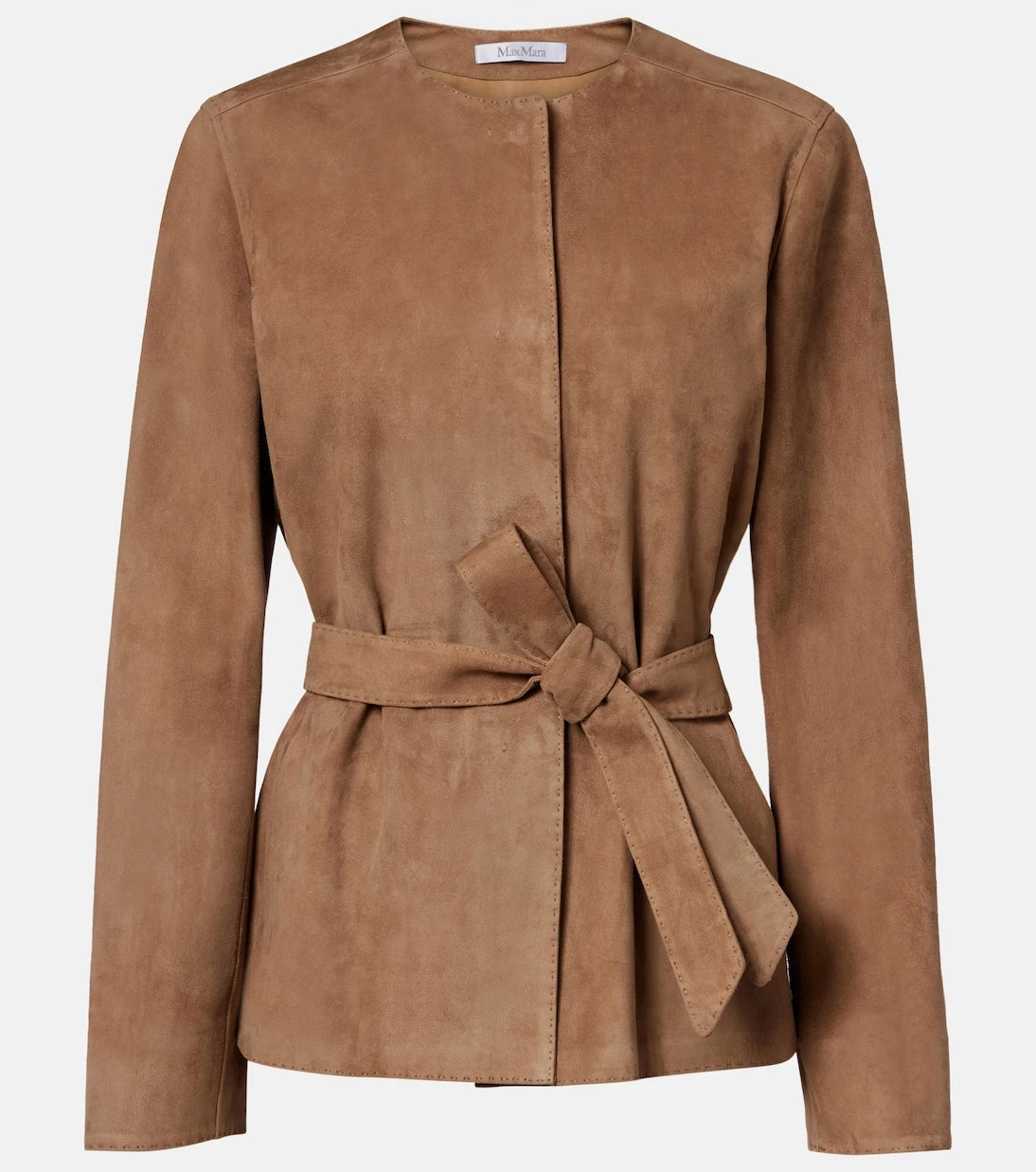 Max Mara - Abito belted suede jacket