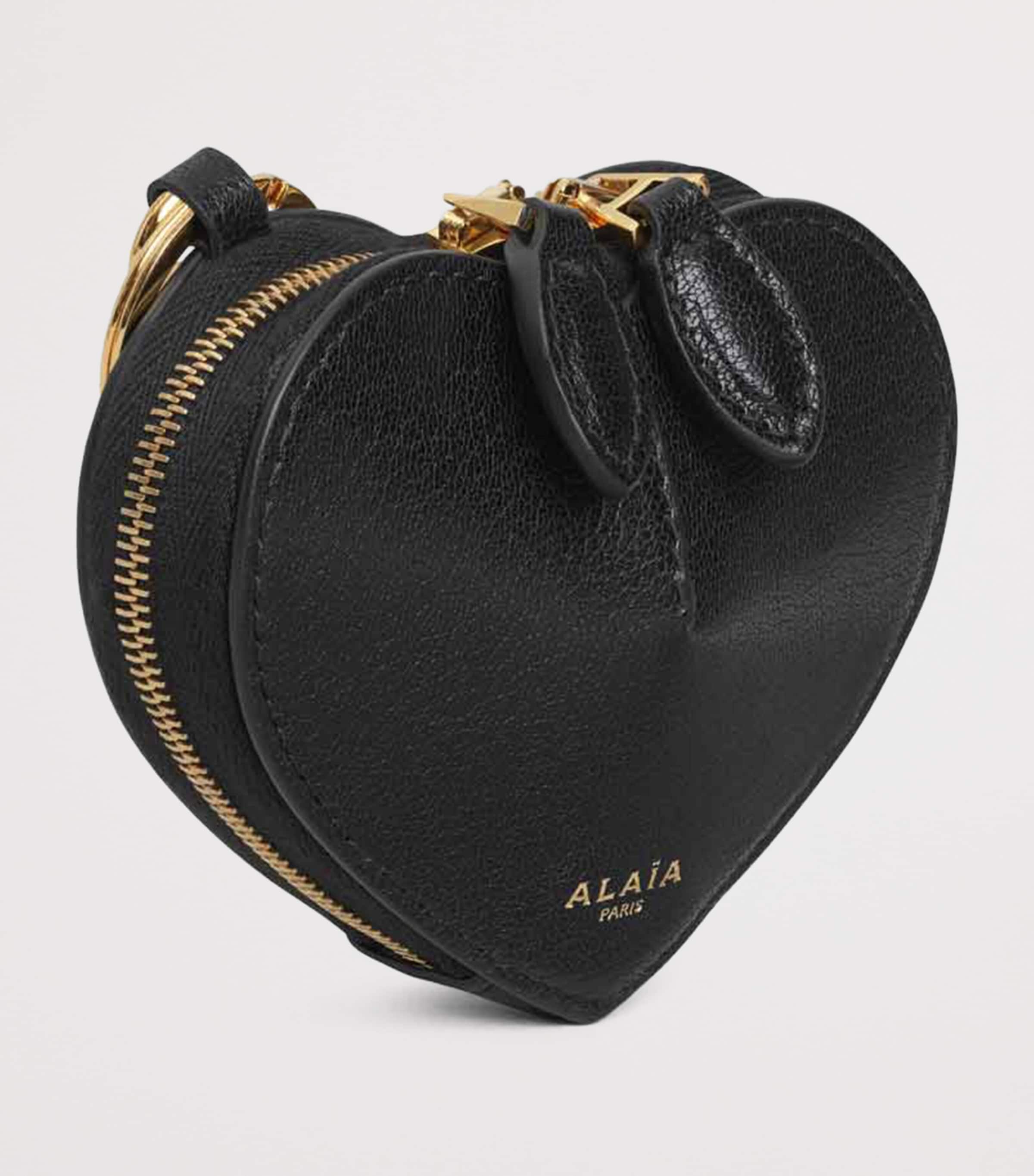 Black Goatskin Le Coeur Coin Purse