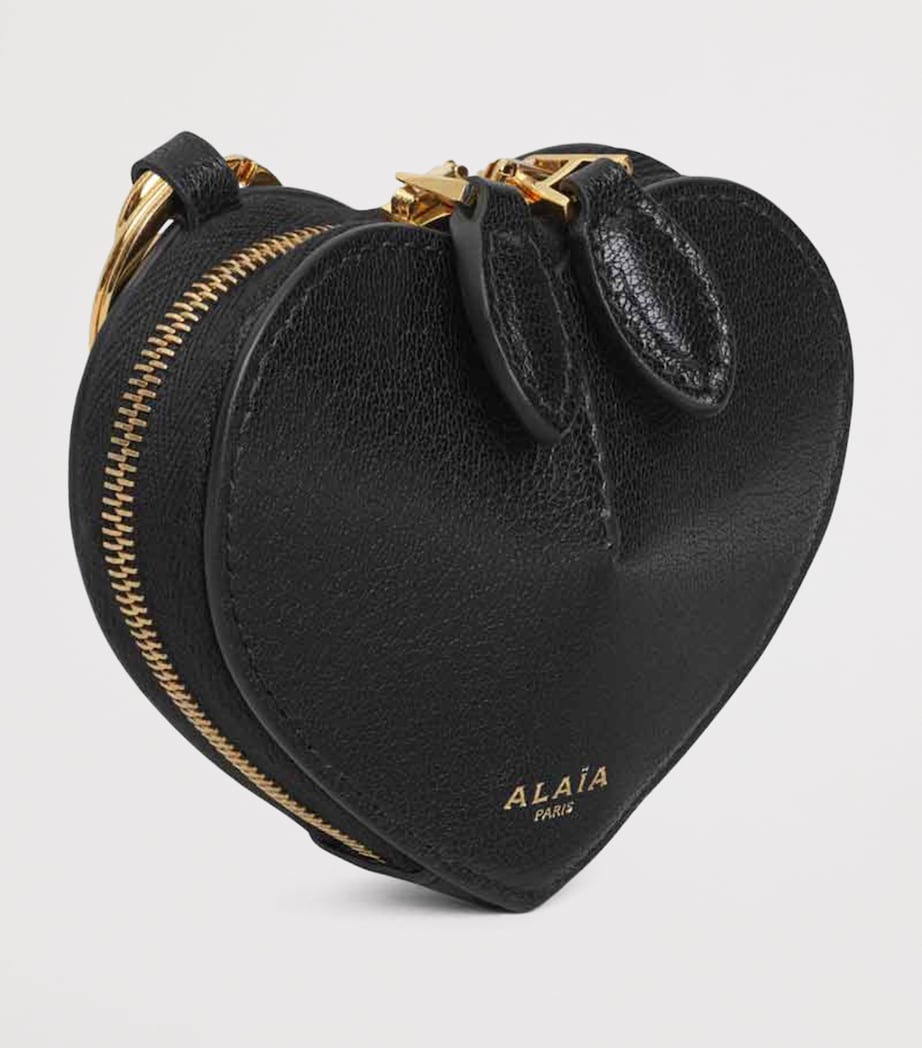 Black Goatskin Le Coeur Coin Purse