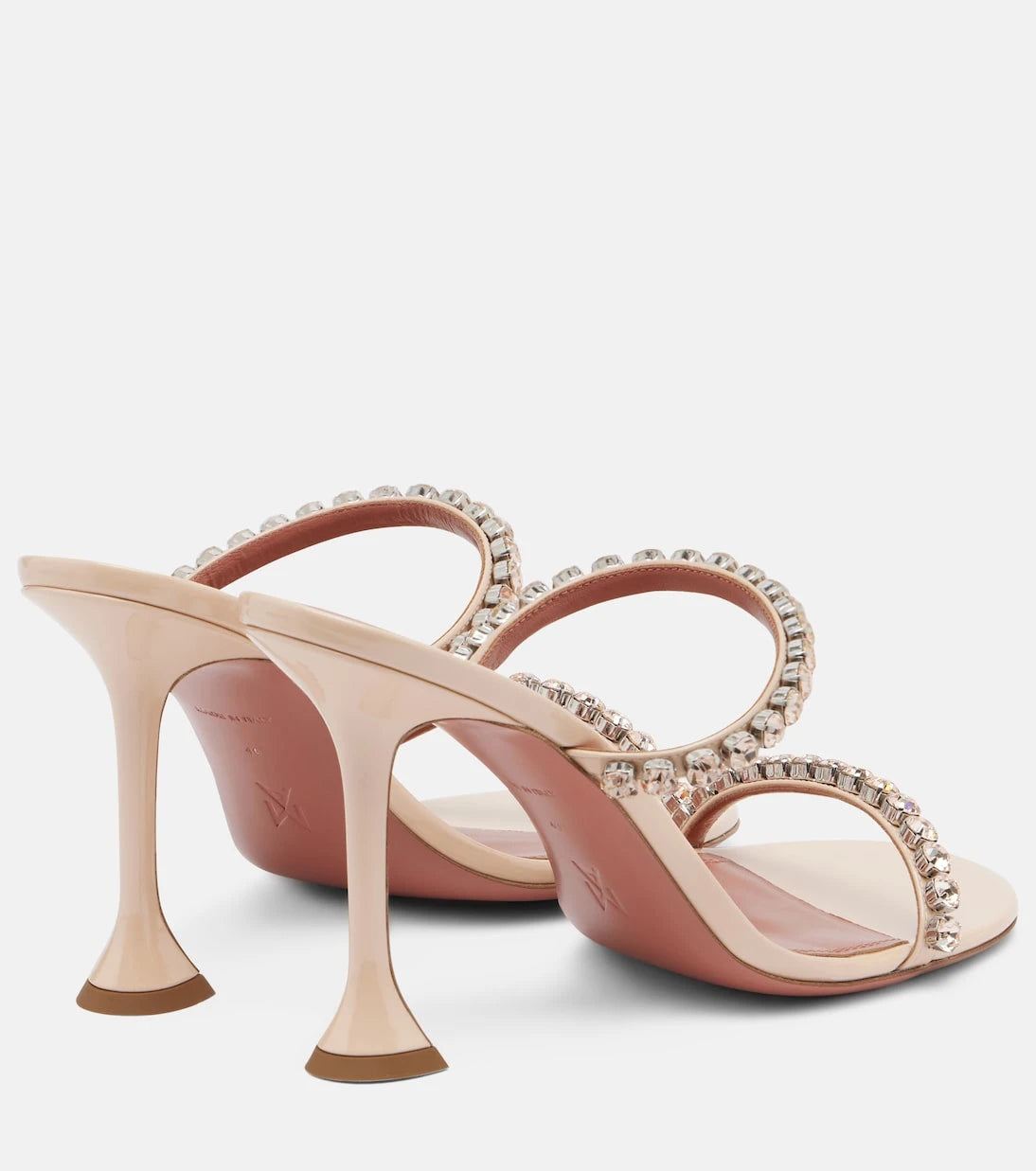Amina Muaddi - Gigi crystal-embellished leather sandals