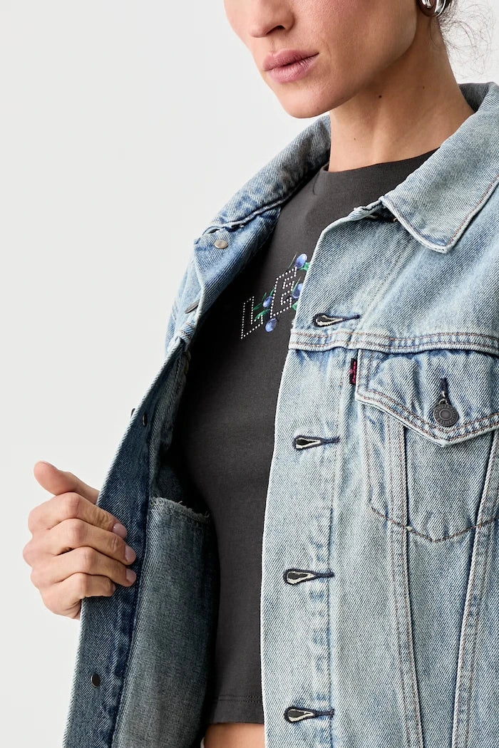 Levi's дънково яке дамско ROAD WORN TRUCKER x PRIDE