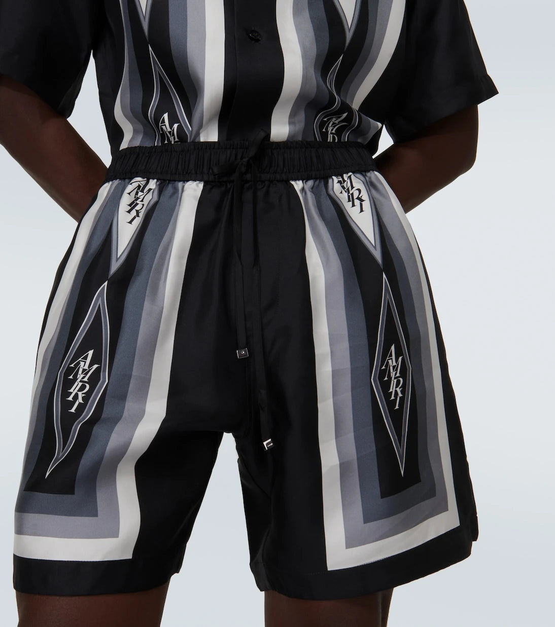 Amiri - Diamond silk shorts