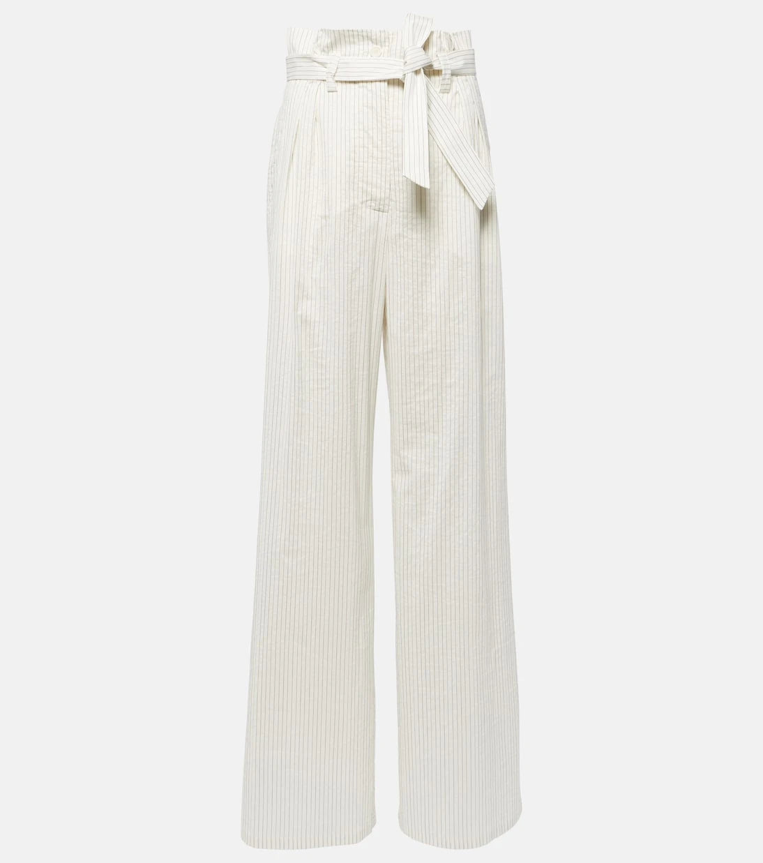 Max Mara - Xero pinstripe cotton and silk palazzo pants