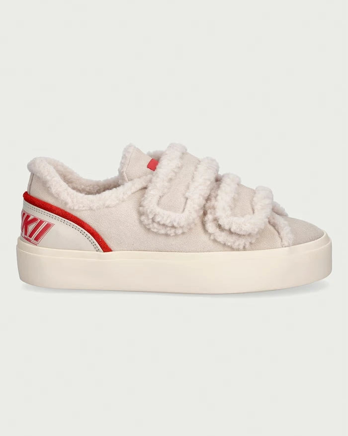 Inuikii Lila Shearling Low Velcro Kadın Süet Sneaker