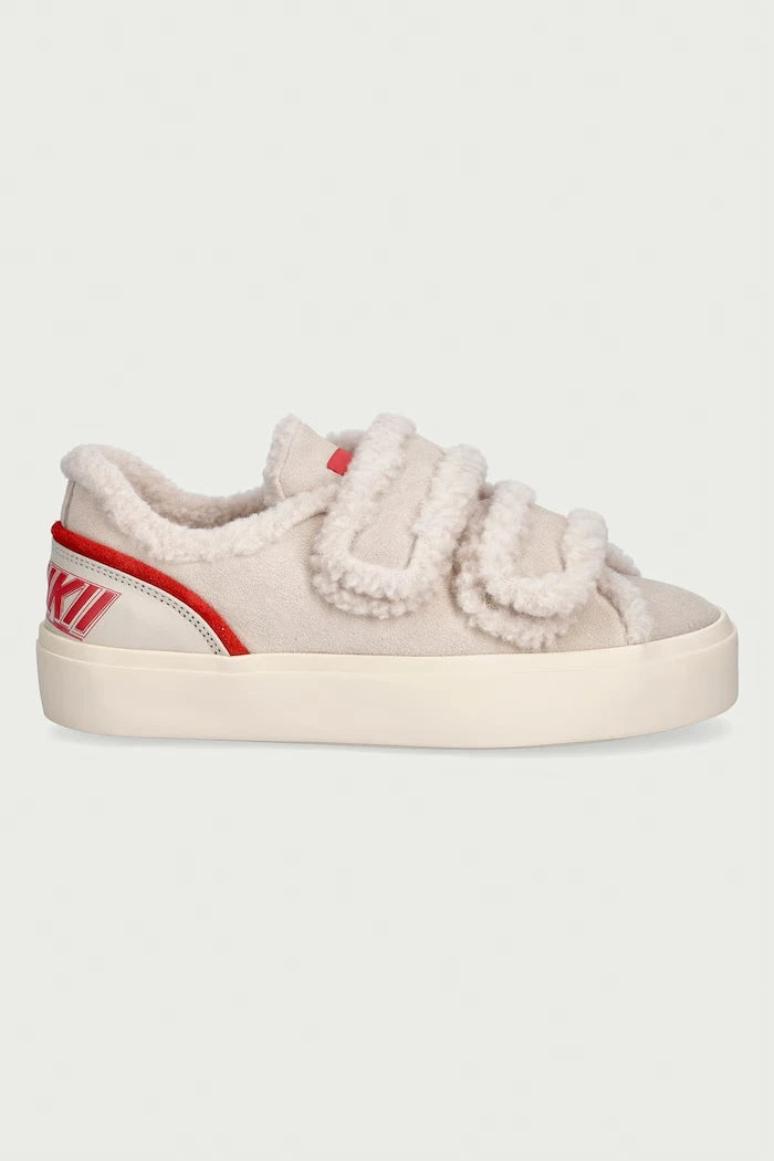Inuikii Lila Shearling Low Velcro Kadın Süet Sneaker