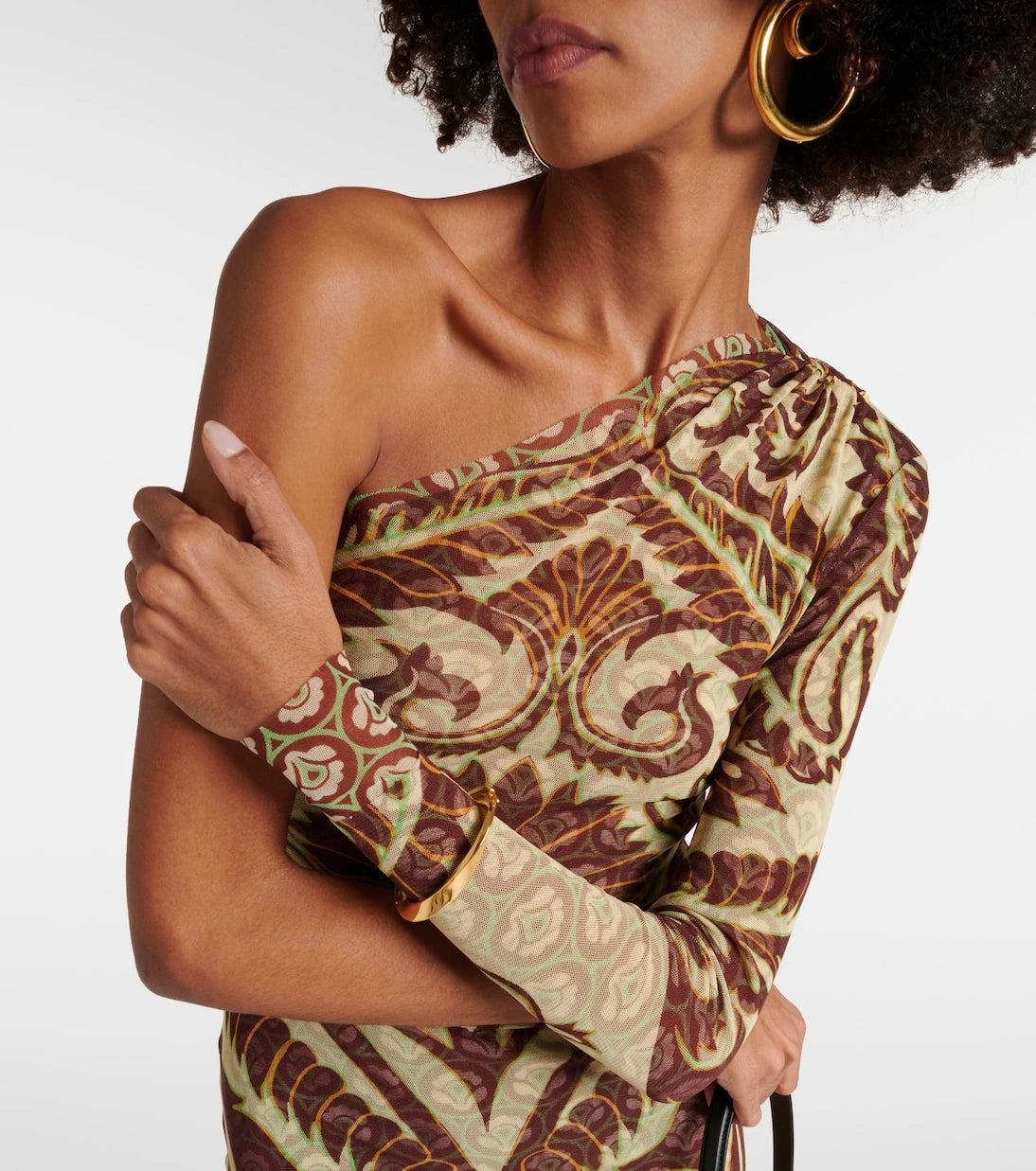 Etro - One-shoulder printed midi dress