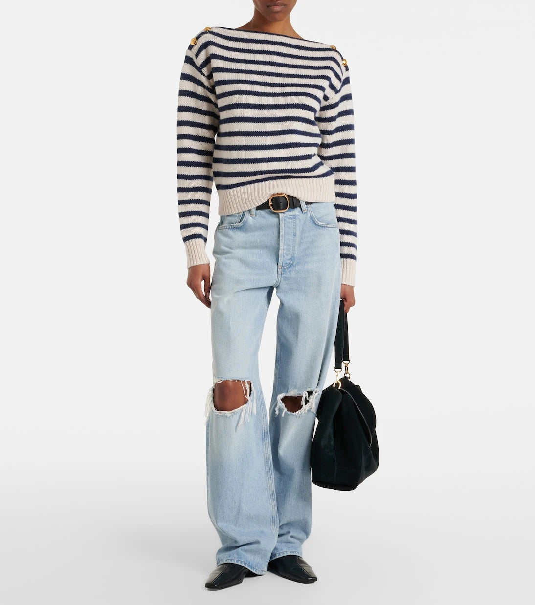 Nili Lotan - Tandy striped cashmere sweater