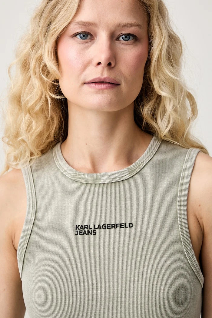 Karl Lagerfeld Jeans pamuk ve elastanlı elbise