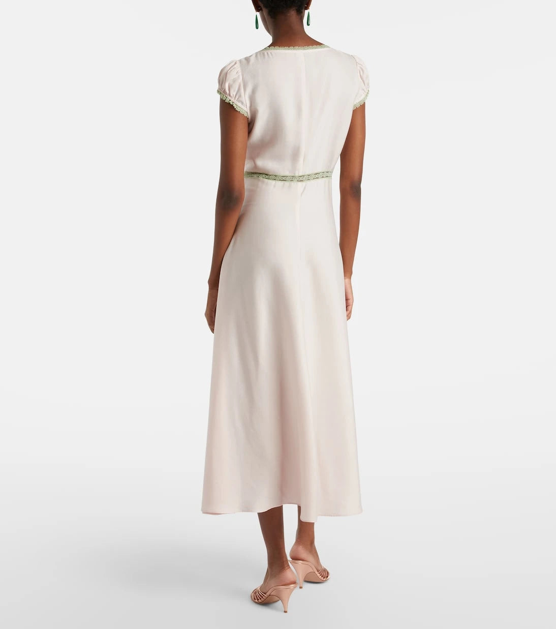 Posse - Perla lace-trimmed midi dress