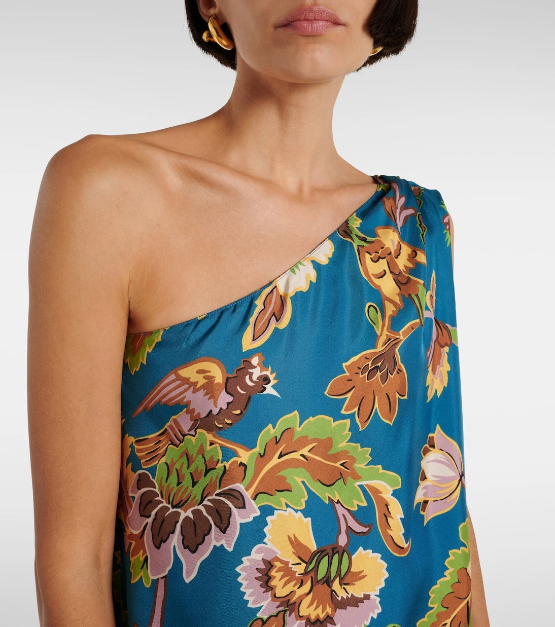 La DoubleJ - Roy printed silk twill maxi dress