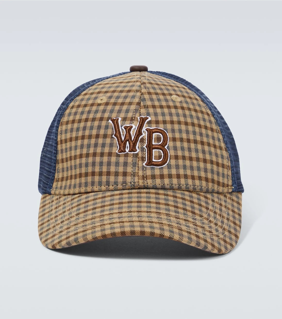 Wales Bonner - Original monogram checked baseball cap