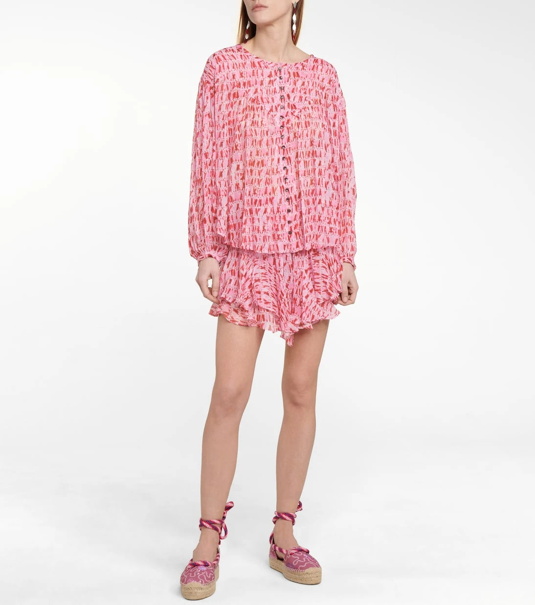 Marant Etoile - Sorionea tie-dye georgette blouse