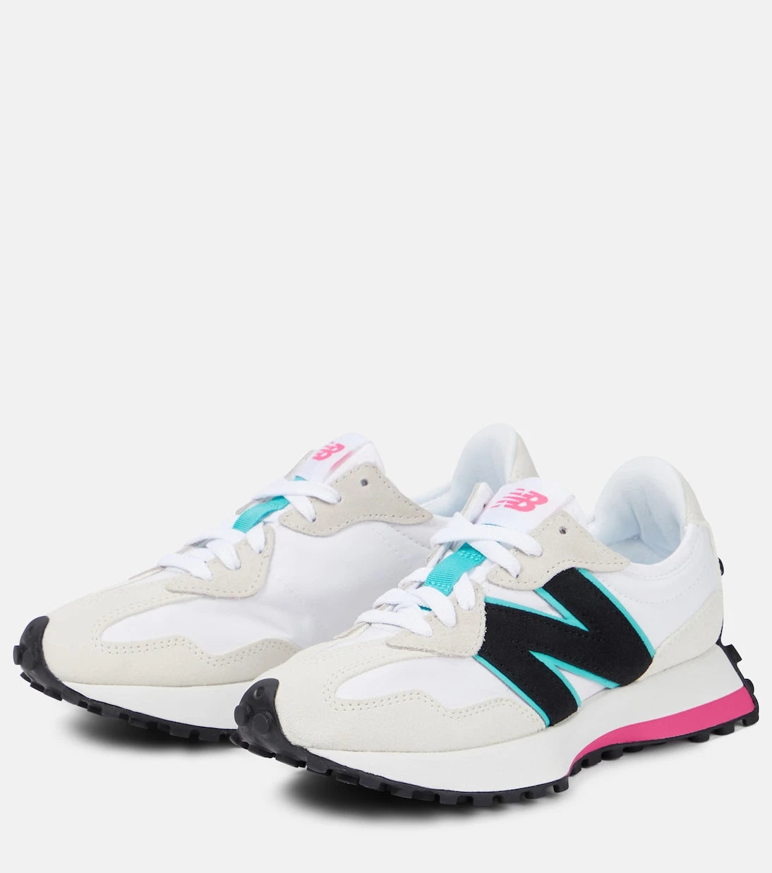 New Balance - حذاء سنيكرز 327 مزين بالجلد السويدي