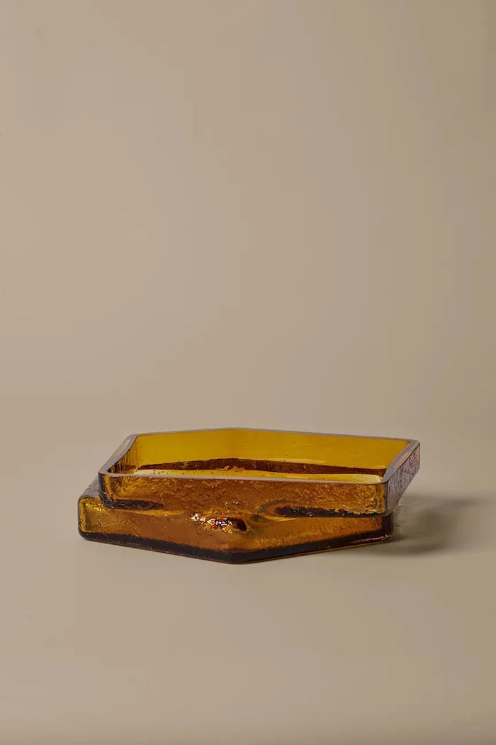 Ferm Living Renkli Camdan Dekoratif Tepsi 7 x 30 x 29 cm