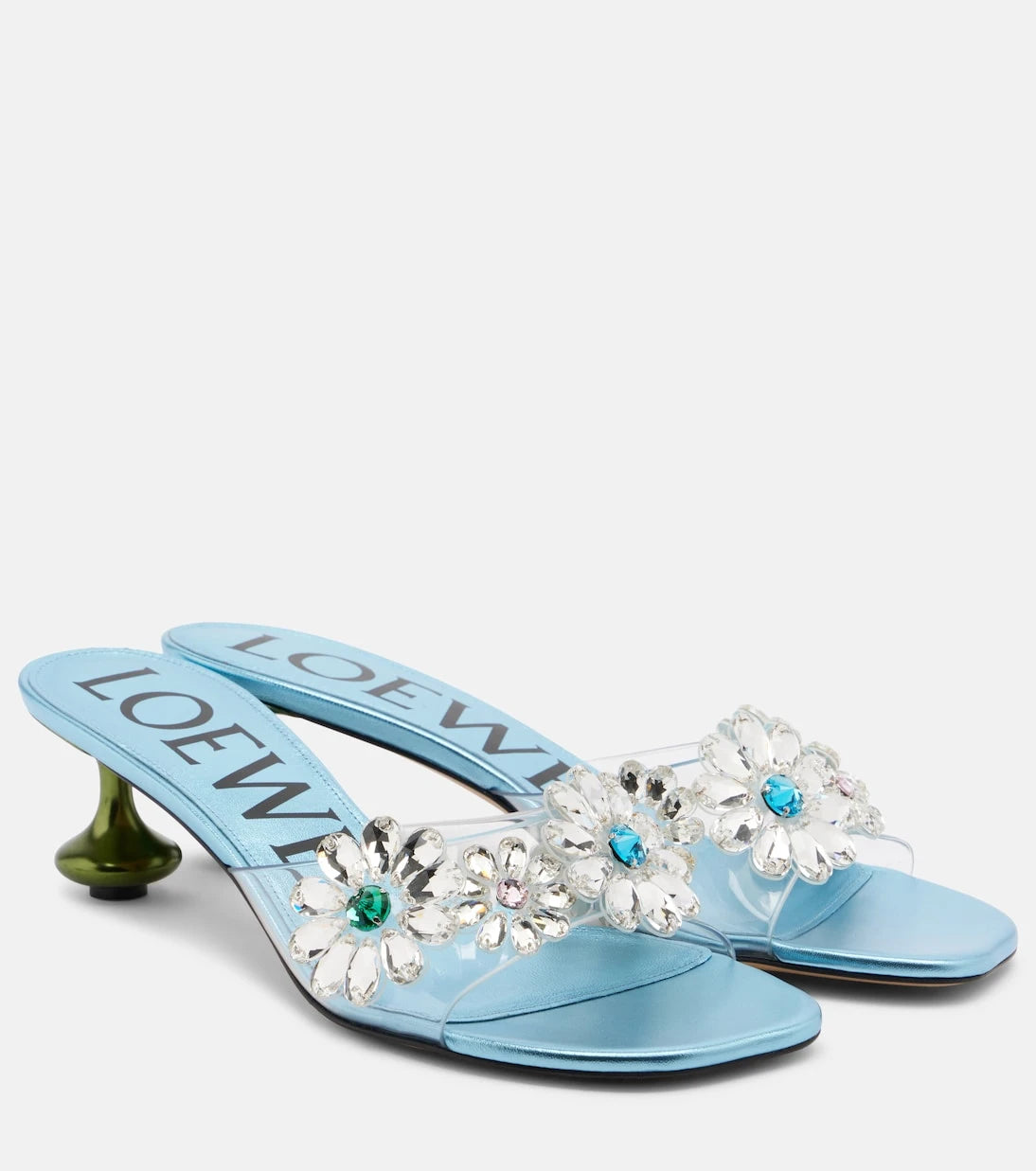 Loewe - Paula's Ibiza Toy Crystal Flowers mules