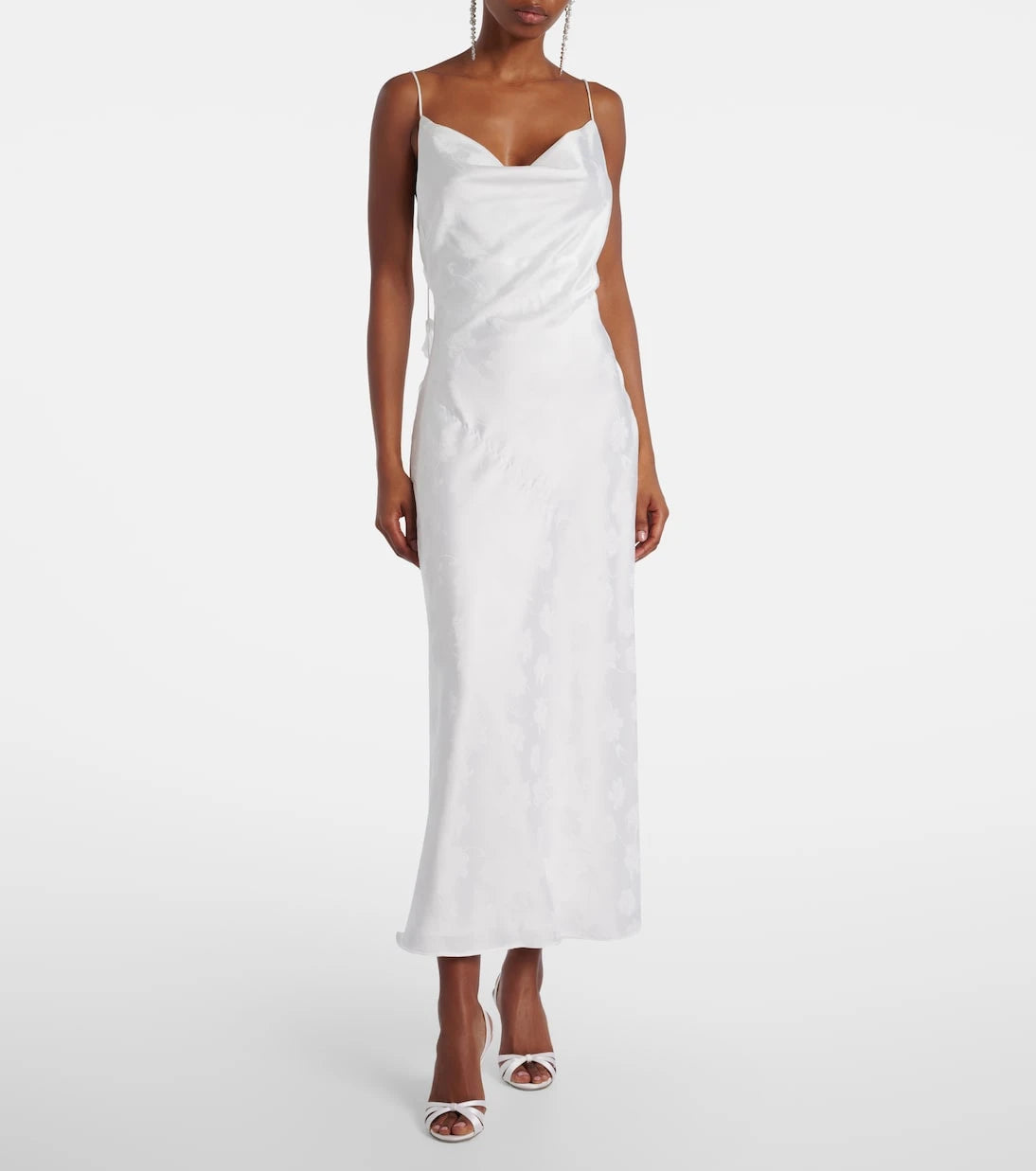 Rotate - Bridal satin midi dress