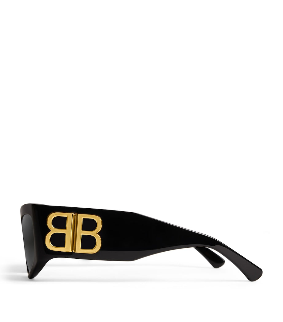 Black Bossy Cat-Eye Sunglasses