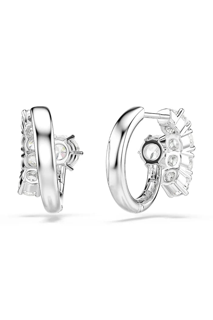 Swarovski kadın metal küpe, zirkonlu MATRIX