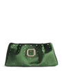 Malone Souliers Green Satin Embellished Vittoria Clutch Bag