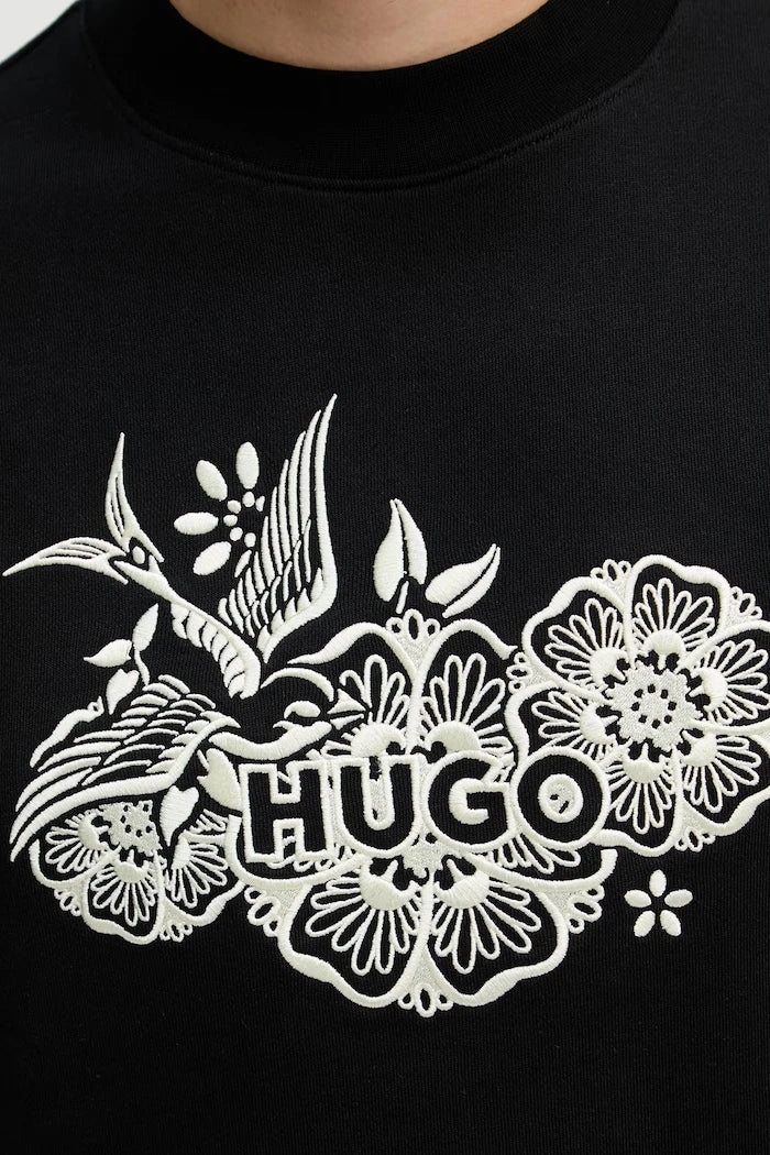 HUGO Erkek Pamuklu Sweatshirt Darony